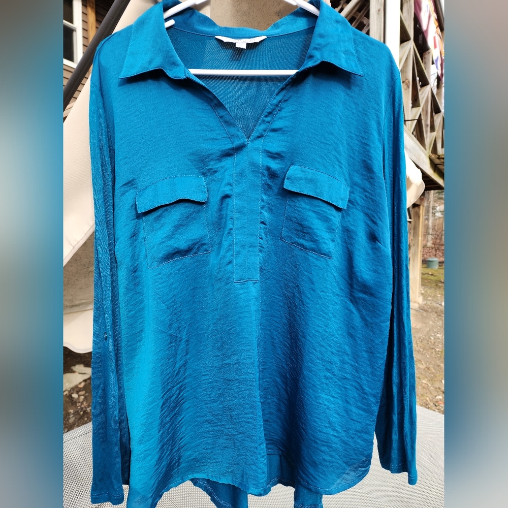 ELLEN TRACY MIXED MEDIA TOP XL